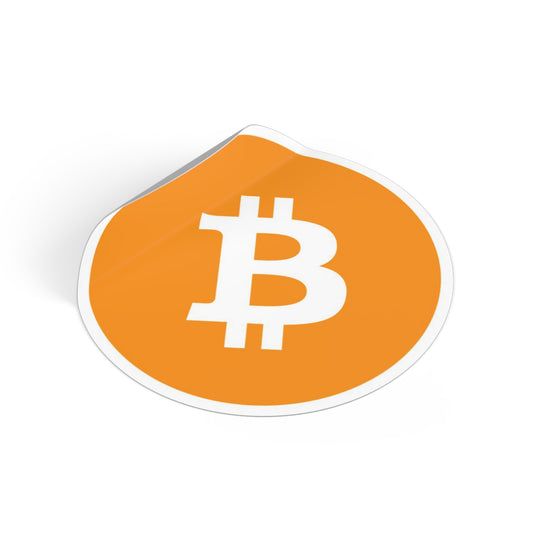 Bitcoin Round Vinyl Sticker