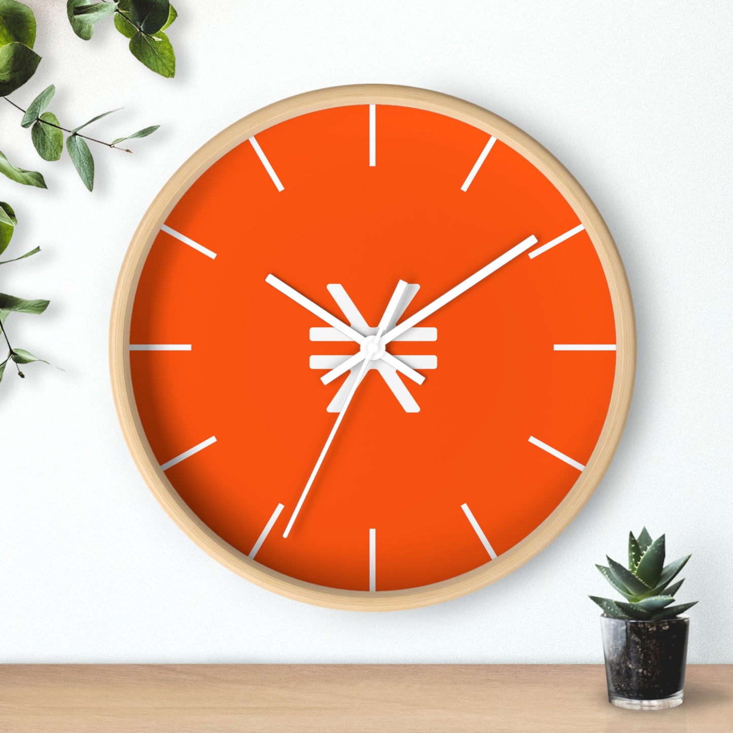 Vibrant Stacks Wall Clock with Modern Design