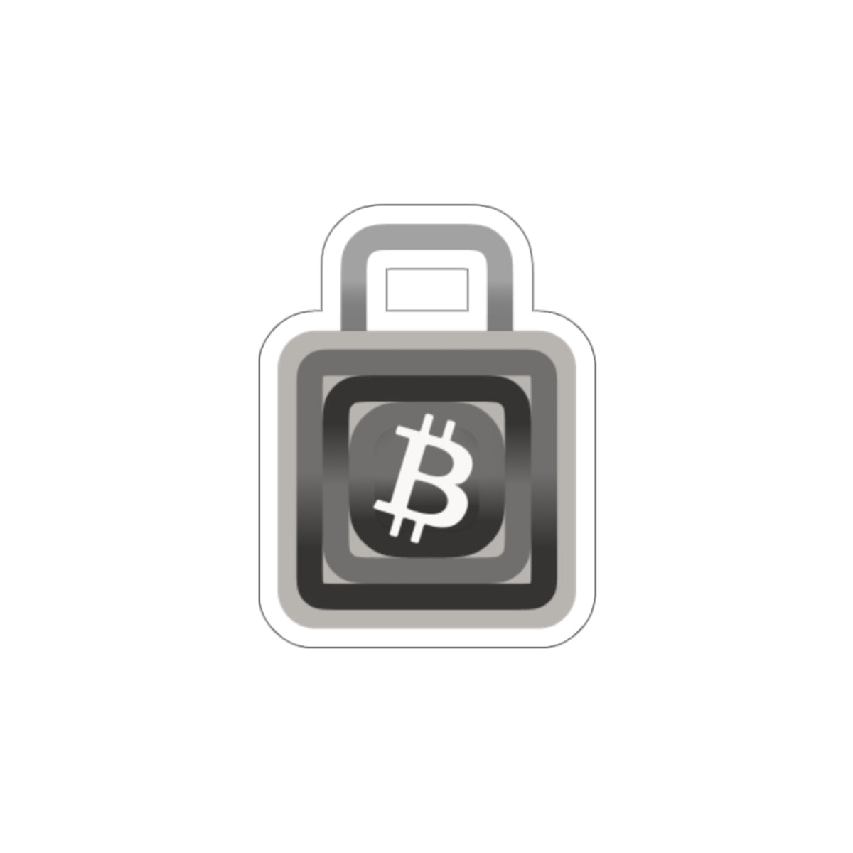 Bitcoin Lock Sticker