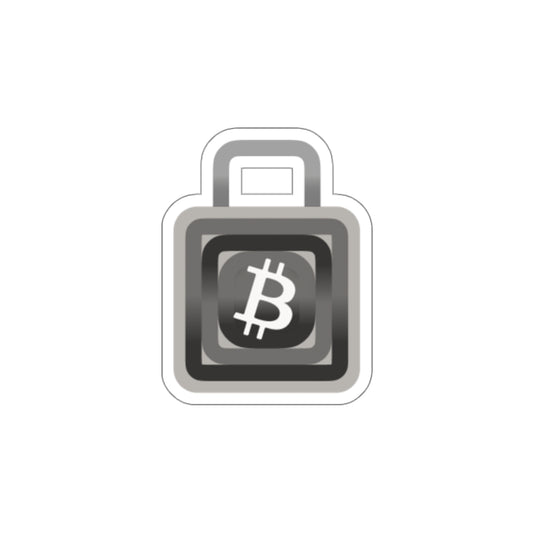 Bitcoin Lock Sticker