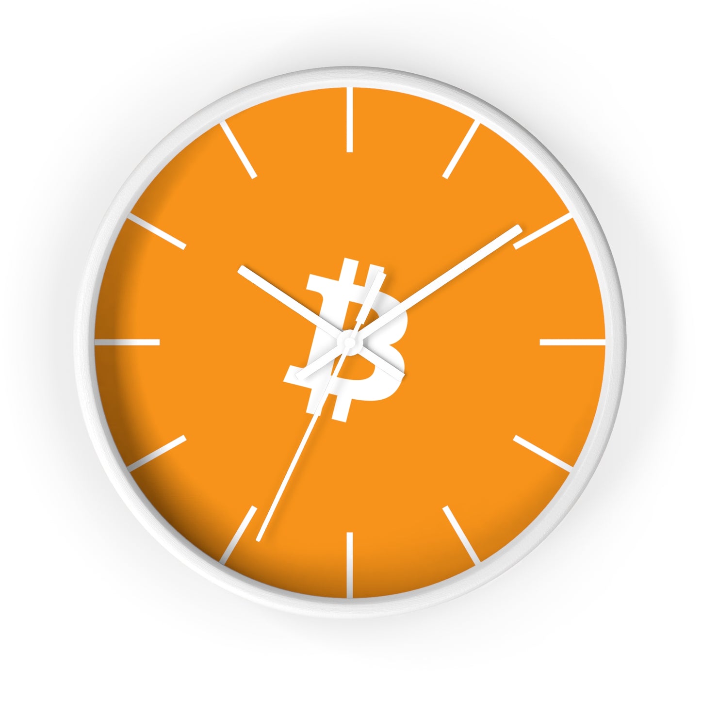Vibrant Bitcoin Wall Clock with Modern Design