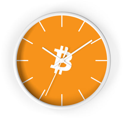 Vibrant Bitcoin Wall Clock with Modern Design