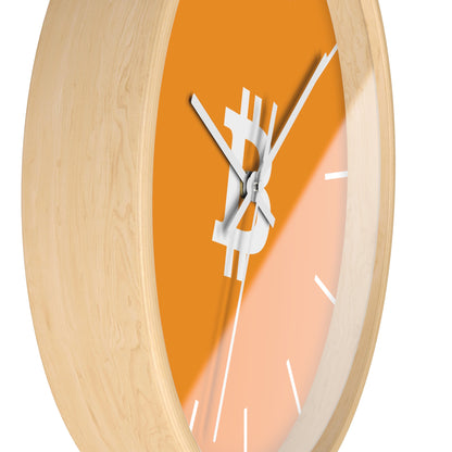 Vibrant Bitcoin Wall Clock with Modern Design