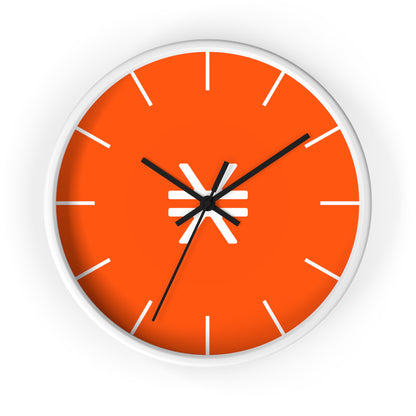 Vibrant Stacks Wall Clock with Modern Design