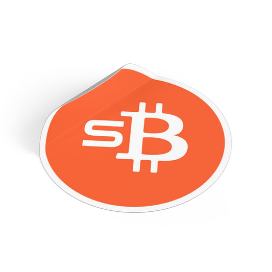 sBTC Round Vinyl Sticker