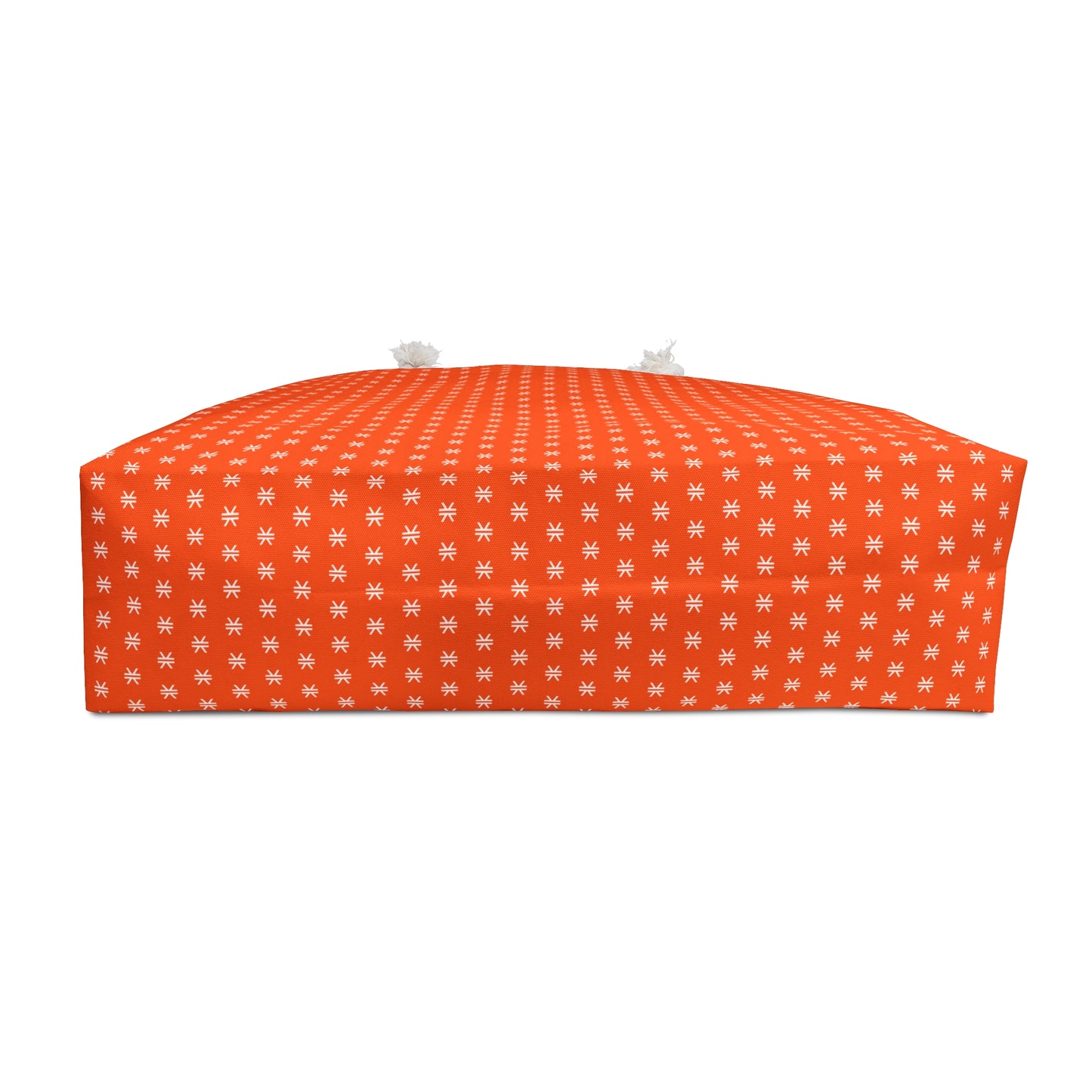 Vibrant Orange Stacks Weekender Bag