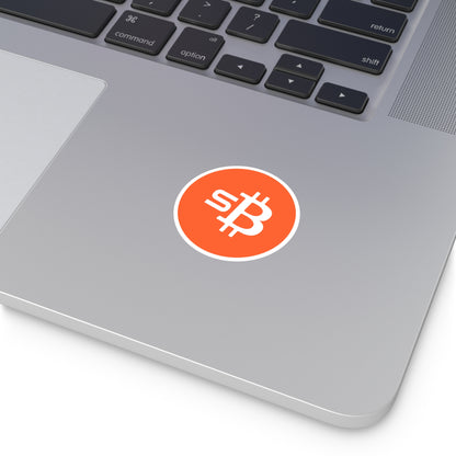 sBTC Round Vinyl Sticker