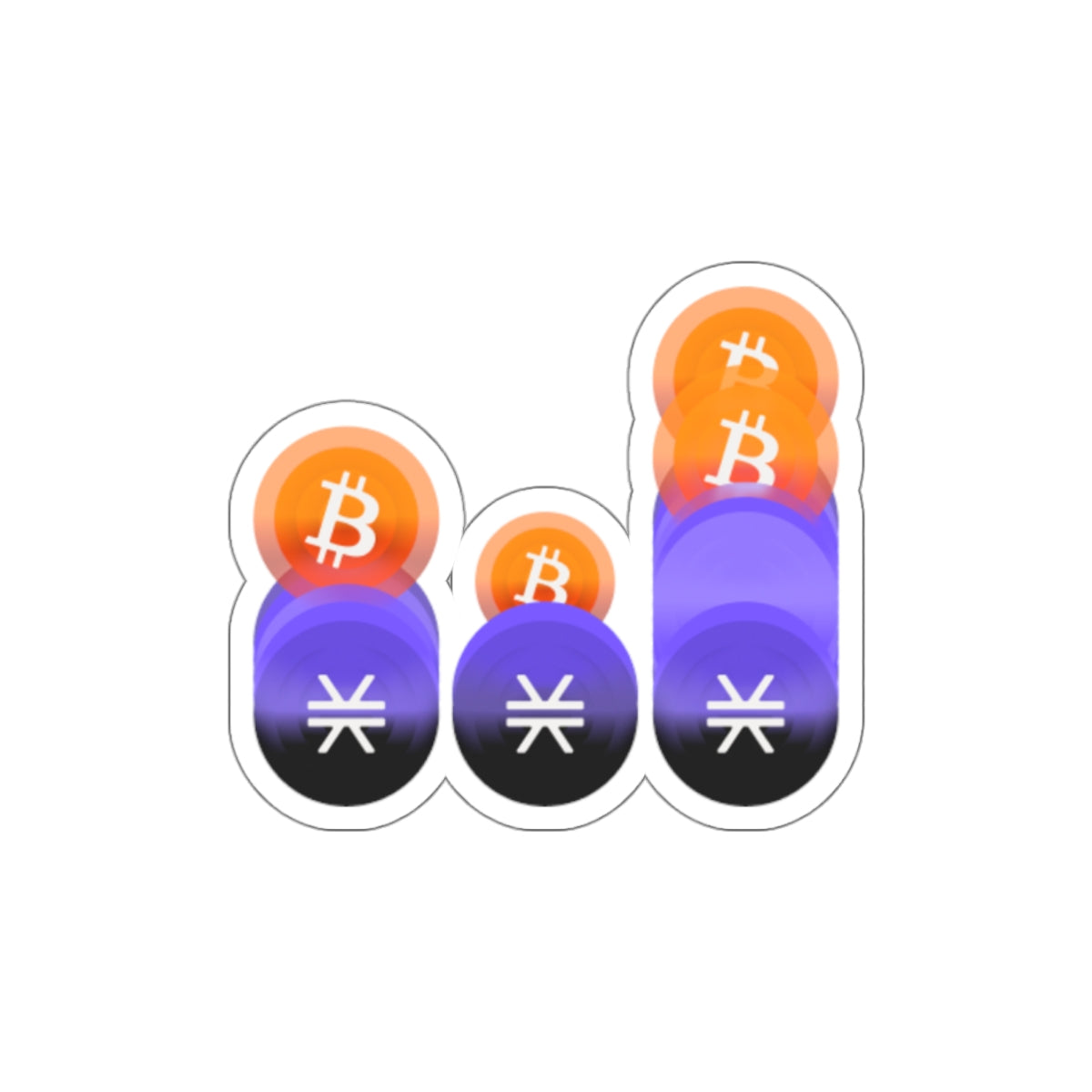 BTC STX Die-Cut Sticker