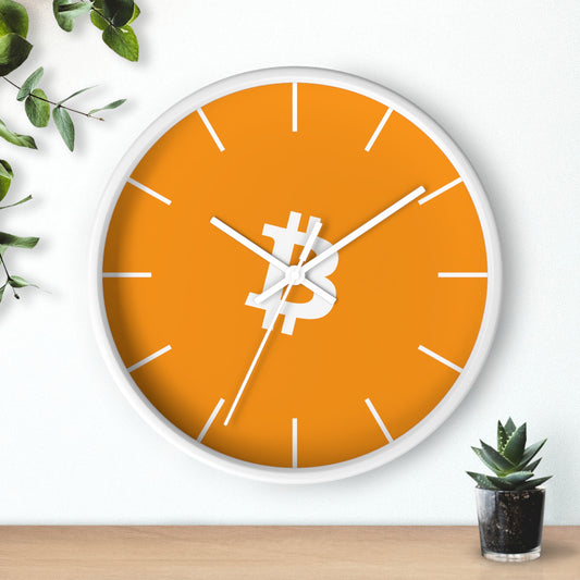 Vibrant Bitcoin Wall Clock with Modern Design
