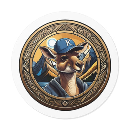 ROO Round Vinyl Sticker