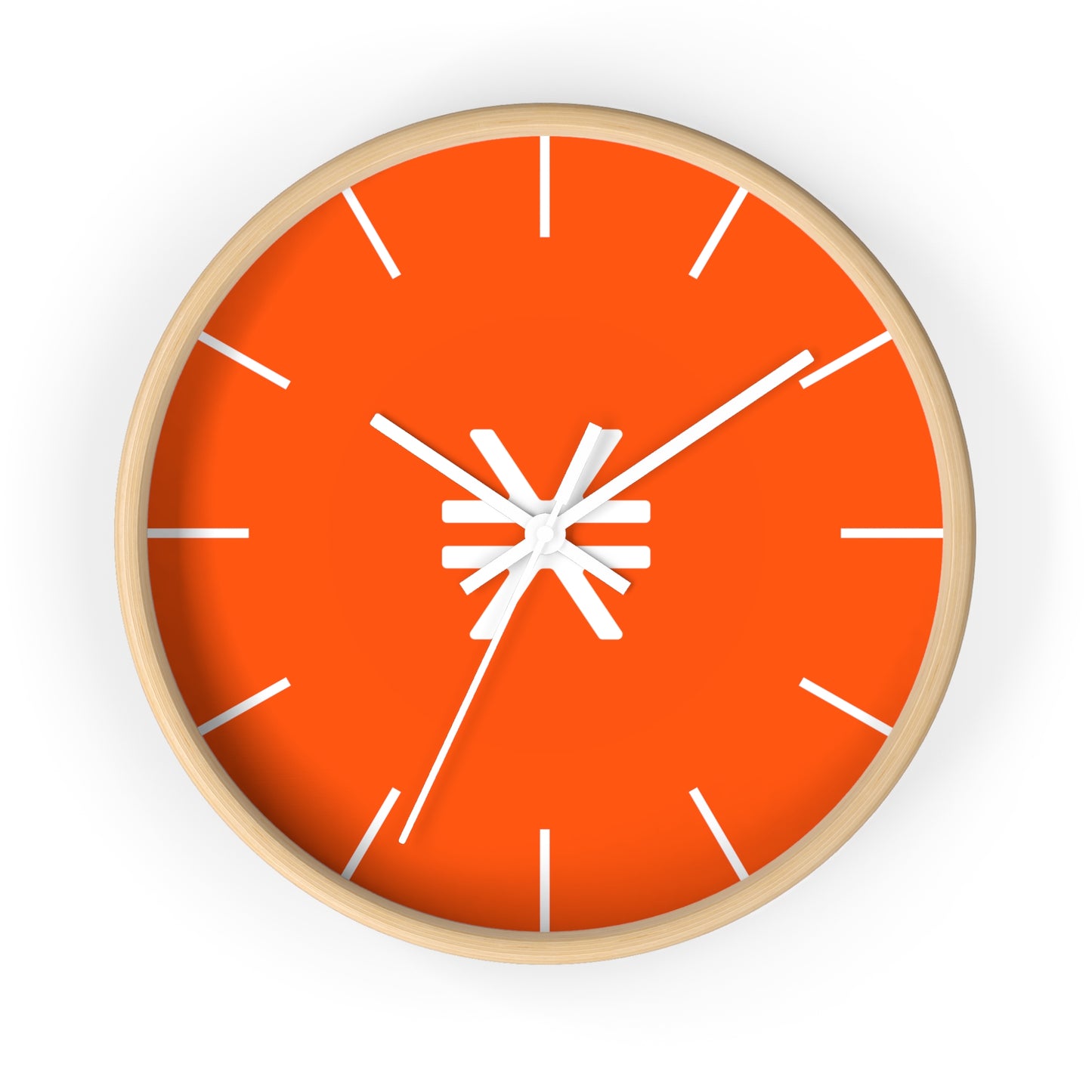 Vibrant Stacks Wall Clock with Modern Design