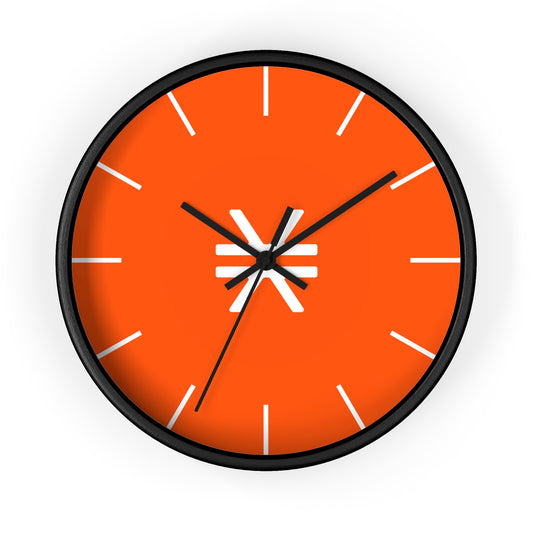 Vibrant Stacks Wall Clock with Modern Design