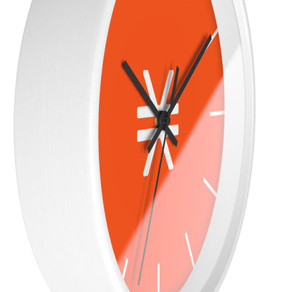 Vibrant Stacks Wall Clock with Modern Design