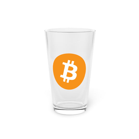 Bitcoin Pint Glass - 16oz