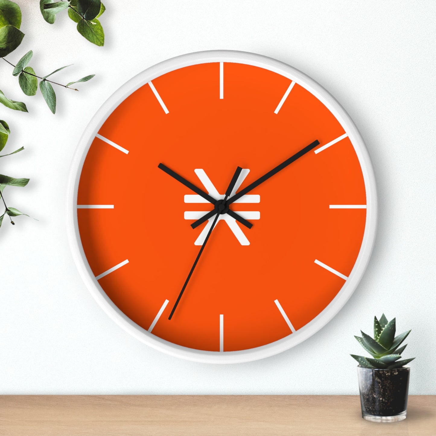 Vibrant Stacks Wall Clock with Modern Design