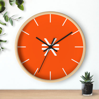 Vibrant Stacks Wall Clock with Modern Design