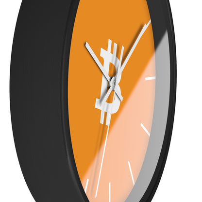 Vibrant Bitcoin Wall Clock with Modern Design