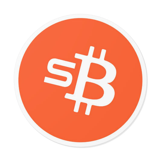 sBTC Round Vinyl Sticker