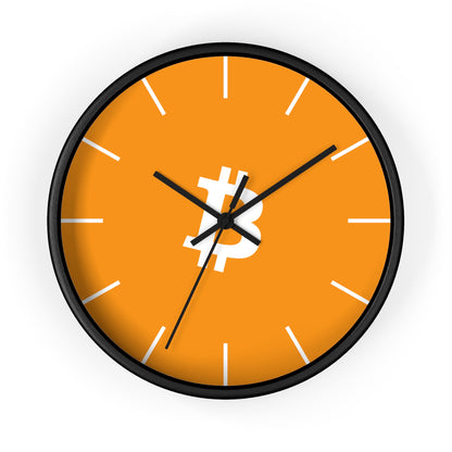 Vibrant Bitcoin Wall Clock with Modern Design