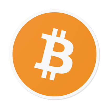 Bitcoin Round Vinyl Sticker
