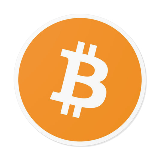 Bitcoin Round Vinyl Sticker