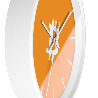 Vibrant Bitcoin Wall Clock with Modern Design