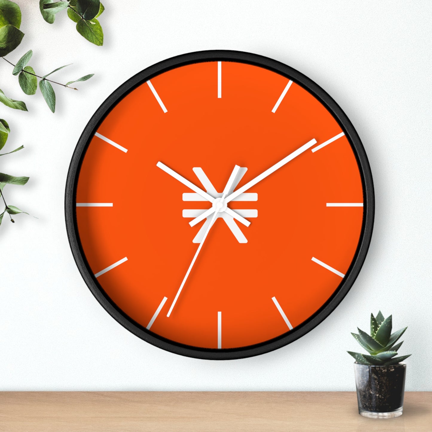 Vibrant Stacks Wall Clock with Modern Design