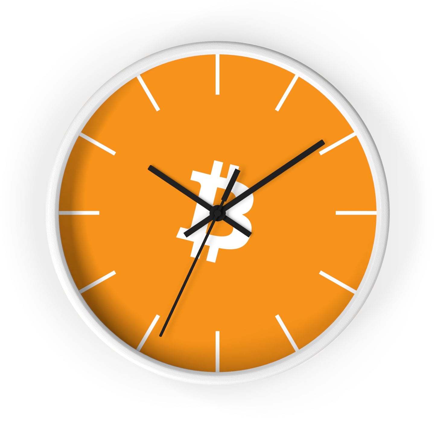 Vibrant Bitcoin Wall Clock with Modern Design