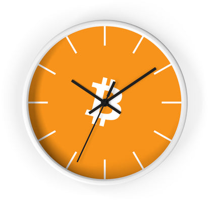 Vibrant Bitcoin Wall Clock with Modern Design
