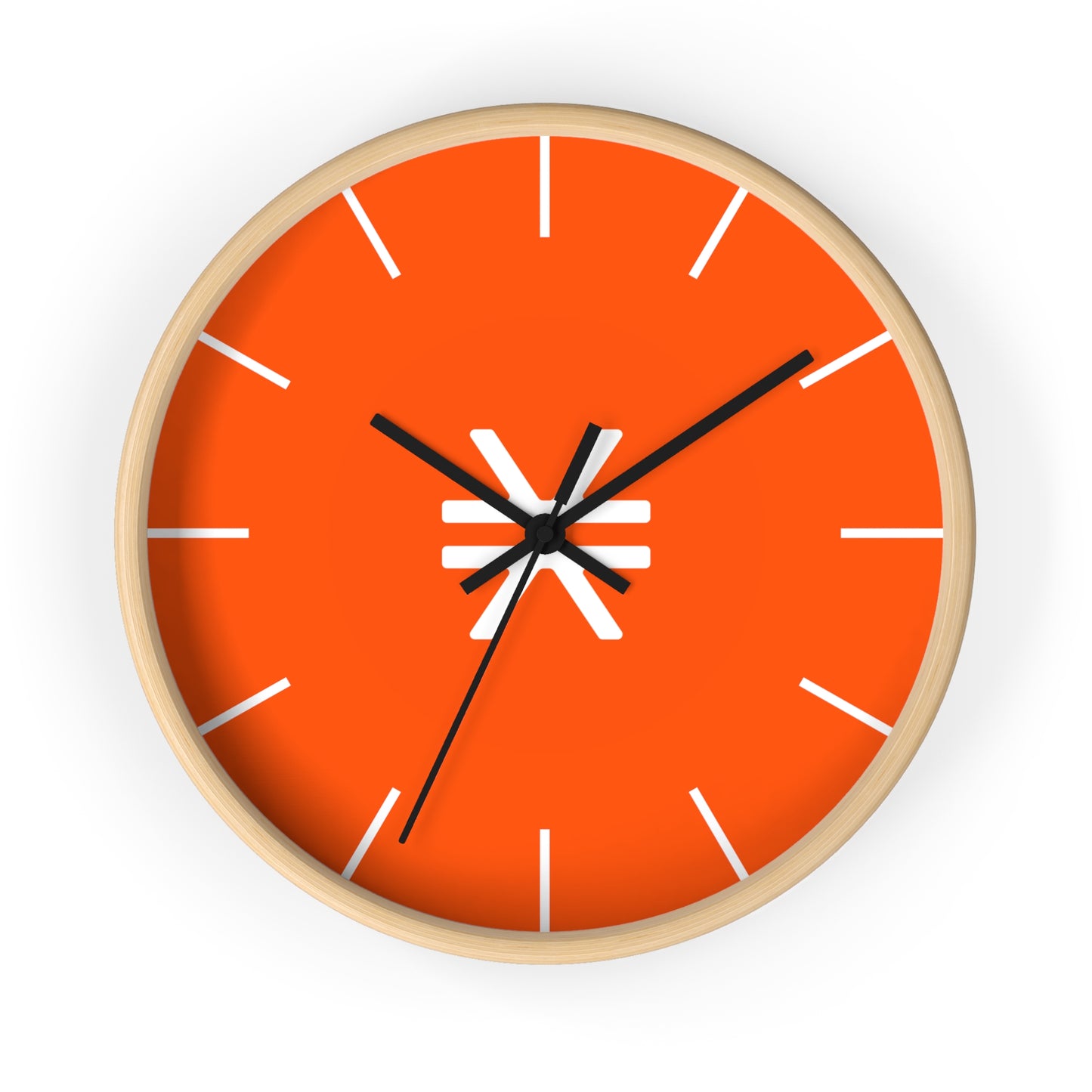 Vibrant Stacks Wall Clock with Modern Design