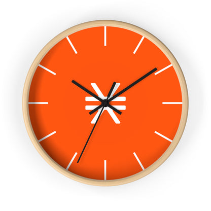 Vibrant Stacks Wall Clock with Modern Design