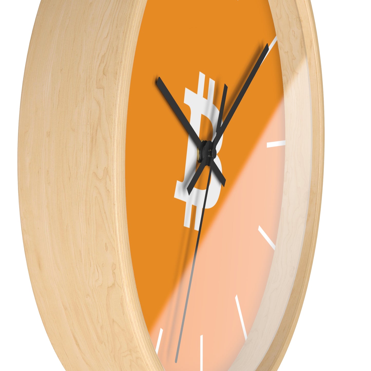 Vibrant Bitcoin Wall Clock with Modern Design