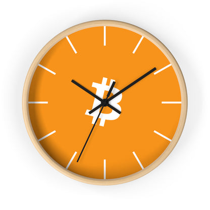 Vibrant Bitcoin Wall Clock with Modern Design