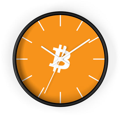Vibrant Bitcoin Wall Clock with Modern Design