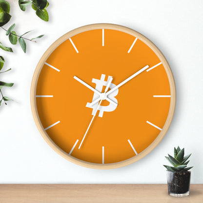 Vibrant Bitcoin Wall Clock with Modern Design