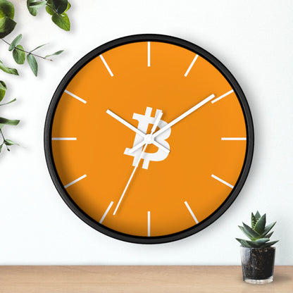 Vibrant Bitcoin Wall Clock with Modern Design