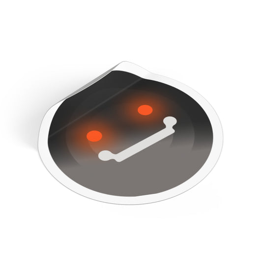 STX Smiley Round Vinyl Sticker