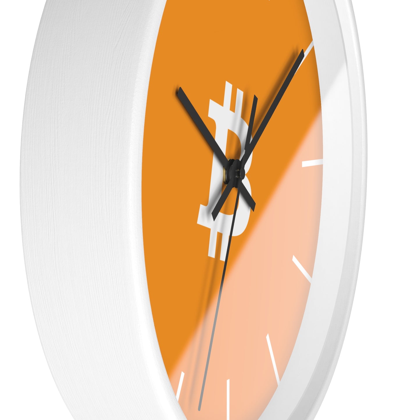 Vibrant Bitcoin Wall Clock with Modern Design